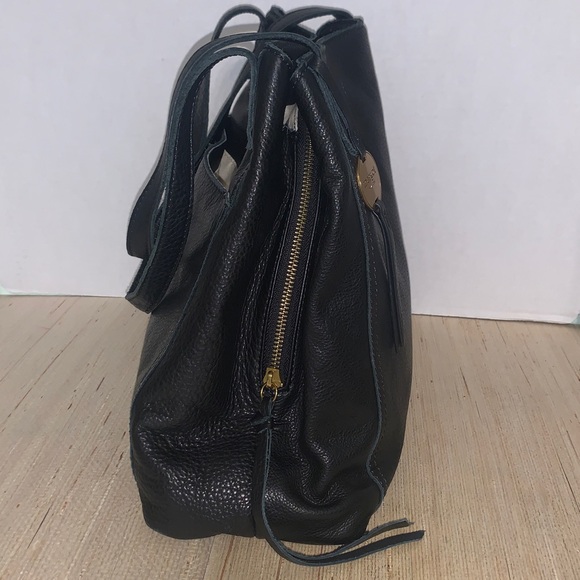 Margot New York Marcie Marcy Handbag Buttery Leather Black Classic Old Money - Picture 5 of 16